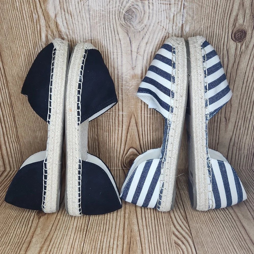 Gap 2 Pairs of Espadrille Slip On Shoes Size‎ 9